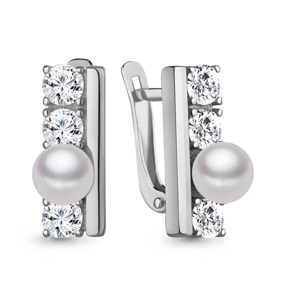 Серьги 400723А.5 серебро
