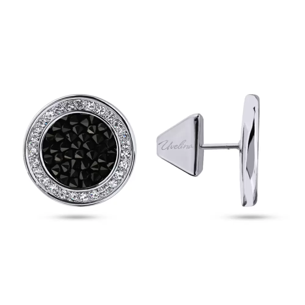 Серьги пусеты SW000060R-280E1 бижутерный сплав галактика_0