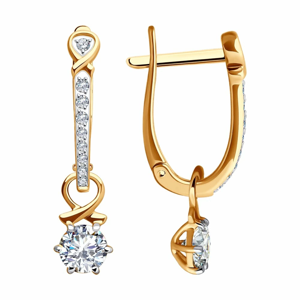 Серьги подвесные 0200291 золото_0