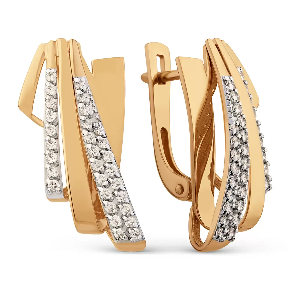 Серьги 033372-1102 золото