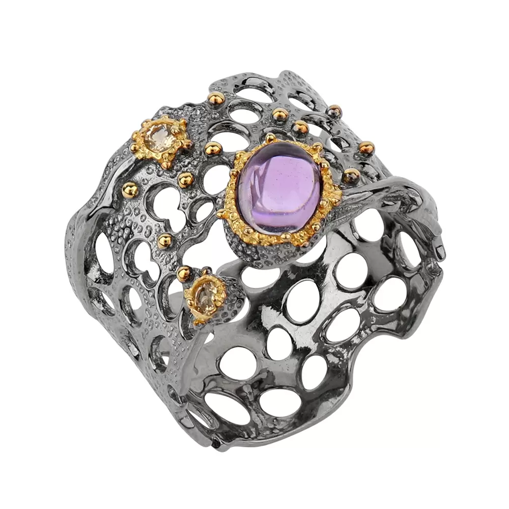 Кольцо K01784 серебро