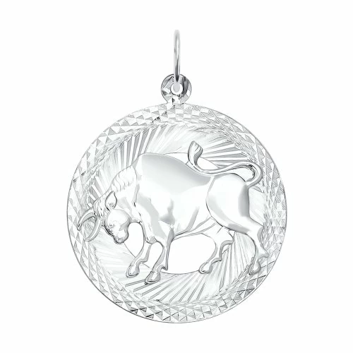 Подвеска знак зодиака 94030871 серебро Телец_0