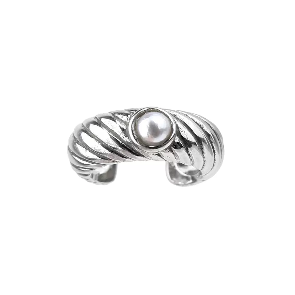 Серьги кафф 72360402 серебро_1