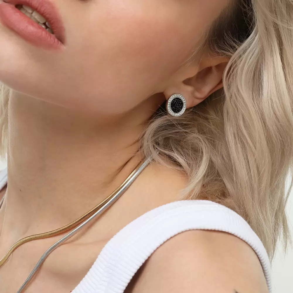 Серьги пусеты SW000060R-280E1 бижутерный сплав галактика_1