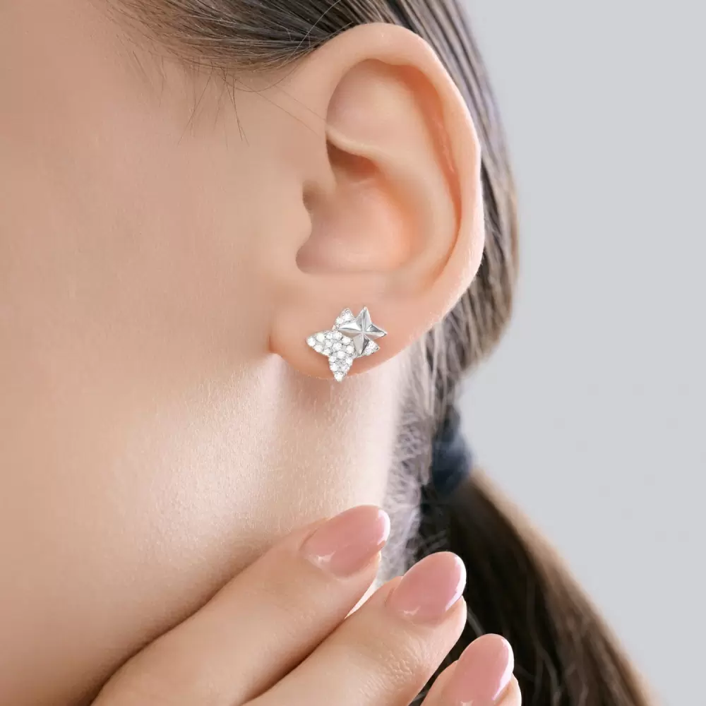 Серьги пусеты 94027313 серебро