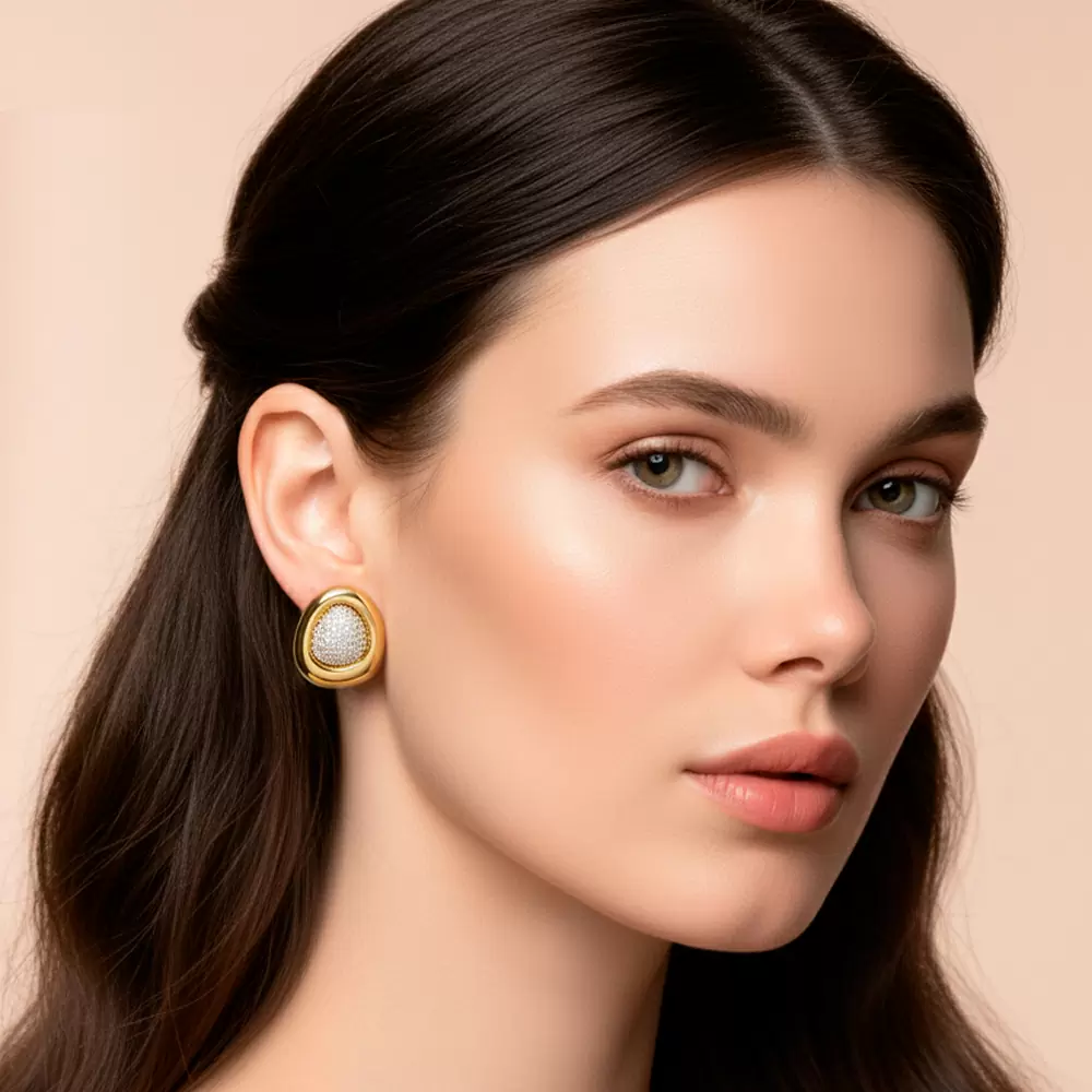 Серьги AG210014E-001G ювелирный сплав