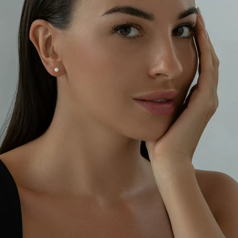 Серьги пусеты 94021746 серебро