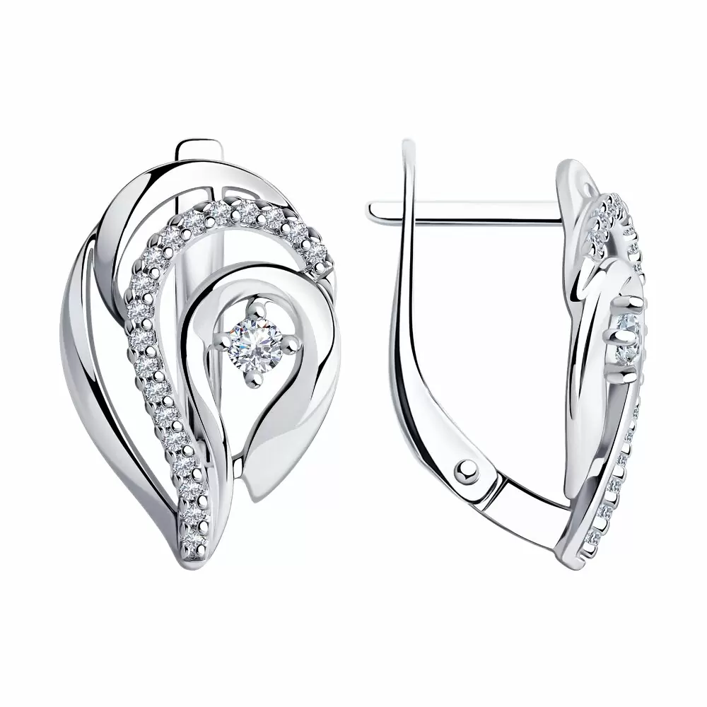 Серьги 94-120-00725-1 серебро