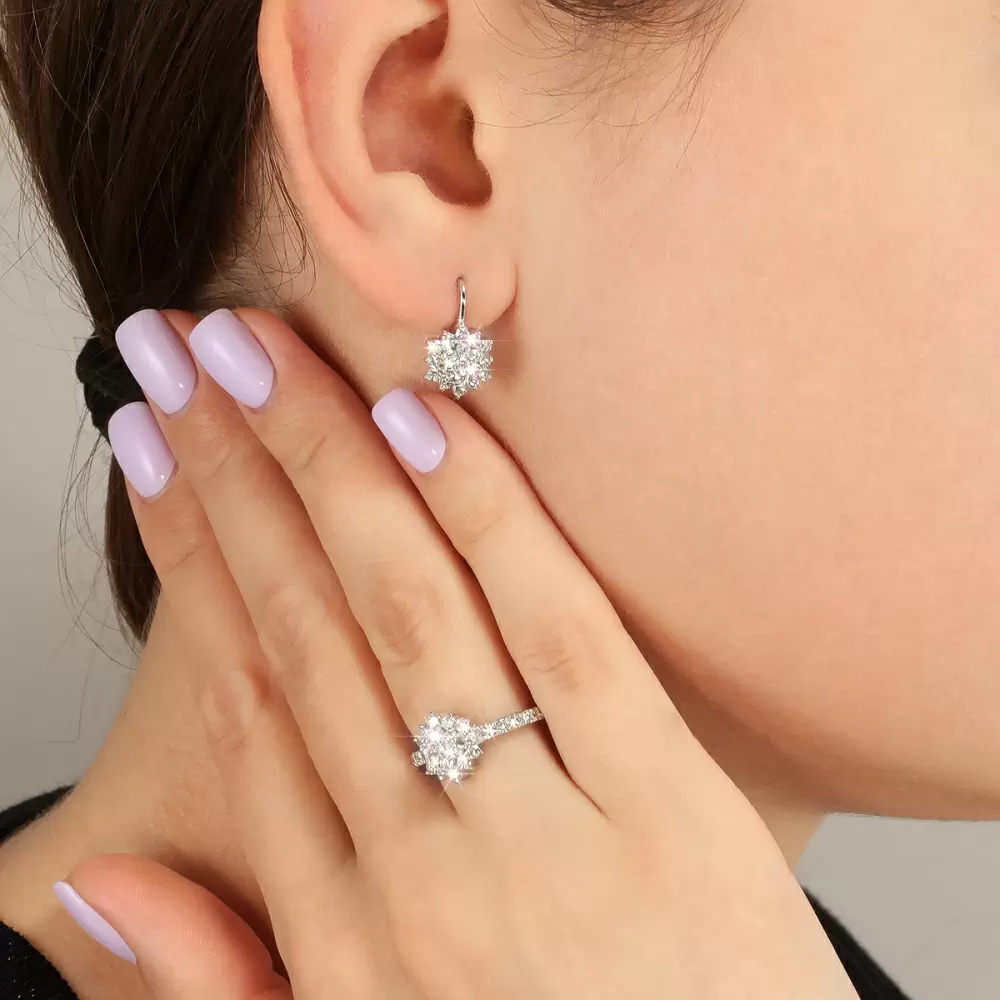 Серьги н854 золото