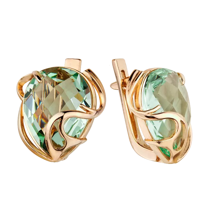 Серьги 3144 акв золото