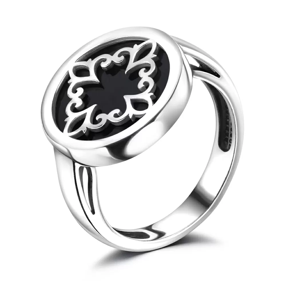 Кольцо один камень 1047831-01290-Y серебро