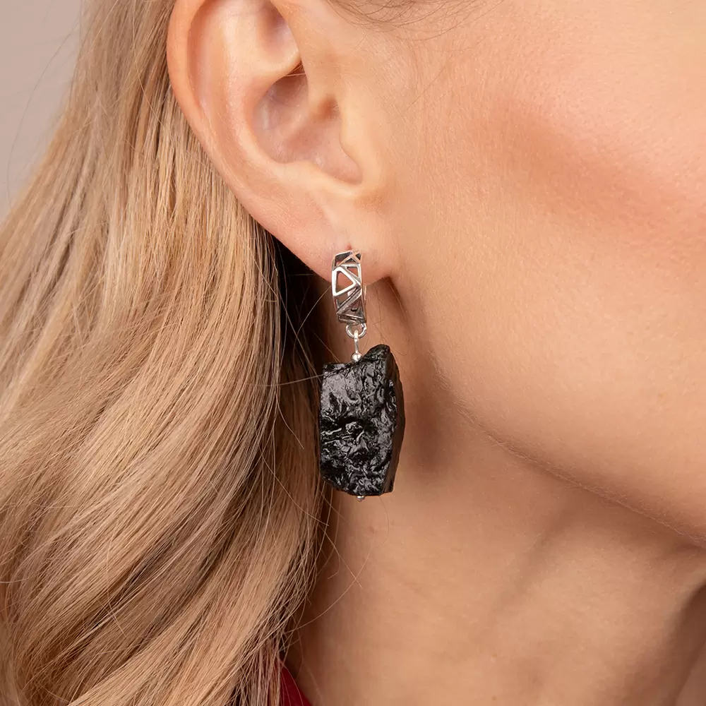 Серьги подвесные 4145с  серебро