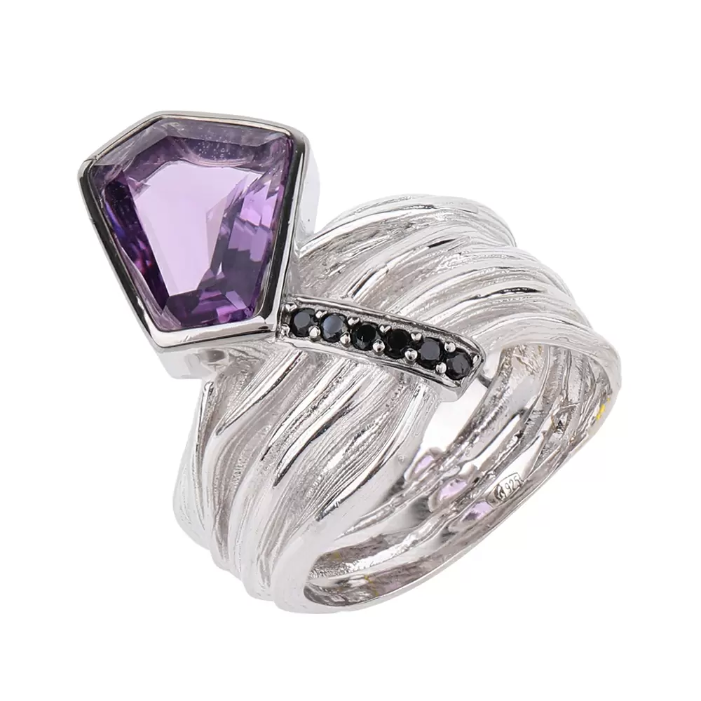 Кольцо K02281 серебро