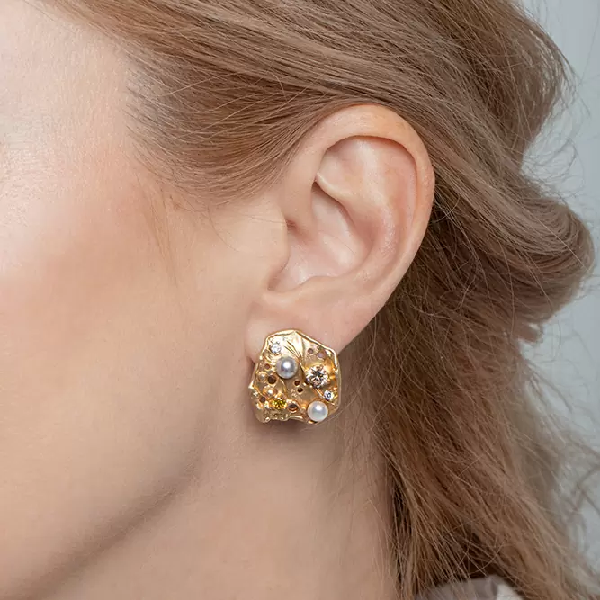 Серьги SOR2419.YL серебро
