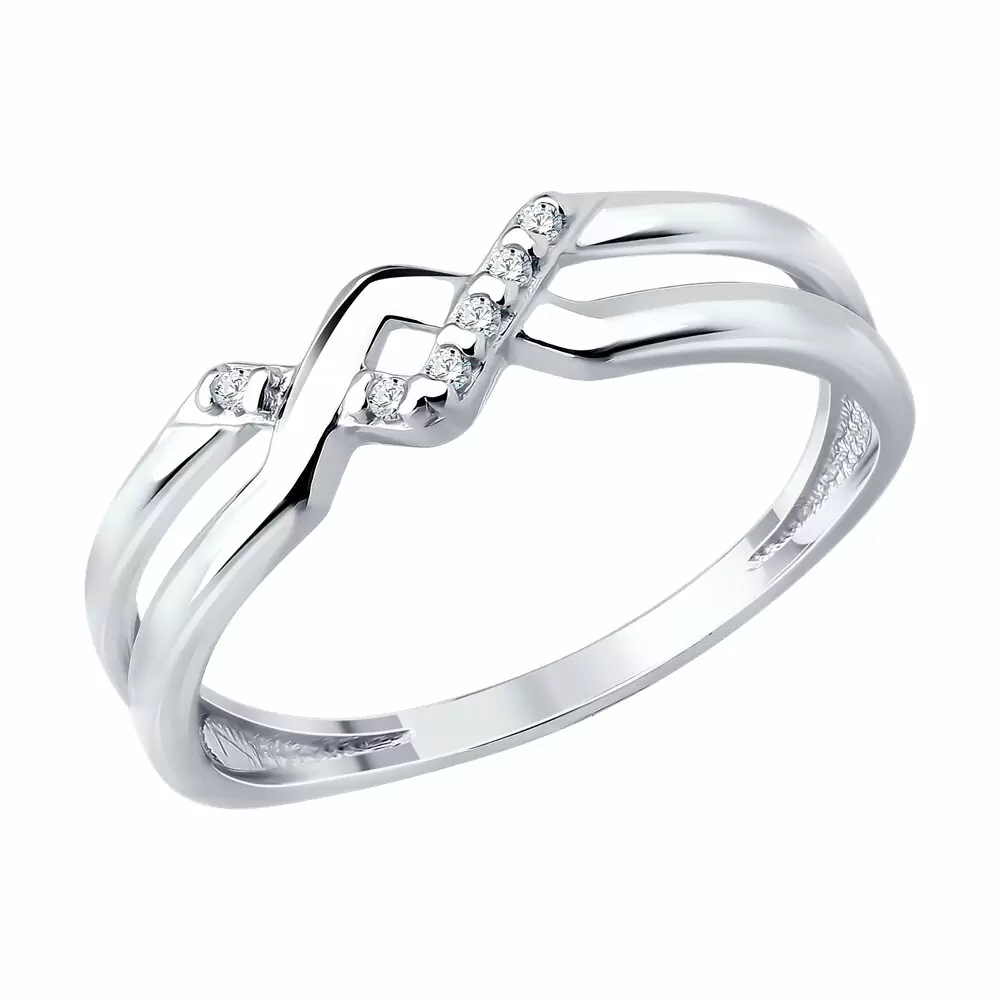 Кольцо 94014838 серебро