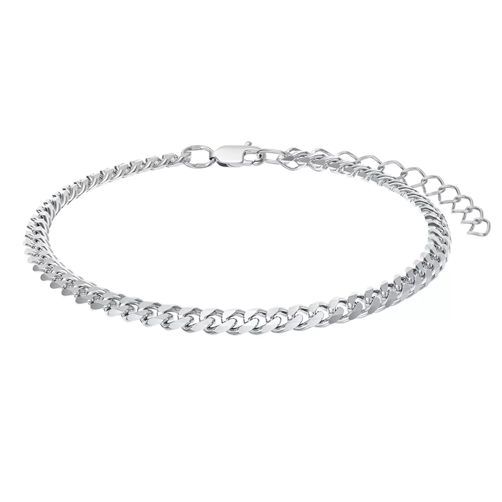 Браслет классический НБ22-002РЮ-3 d1.2 серебро Полновесный_0
