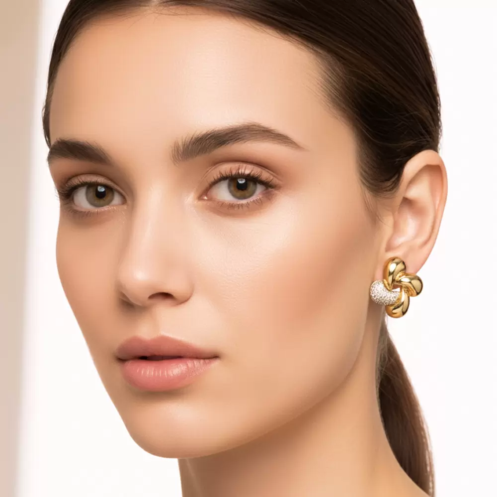 Серьги AG209991E-001G бижутерный сплав