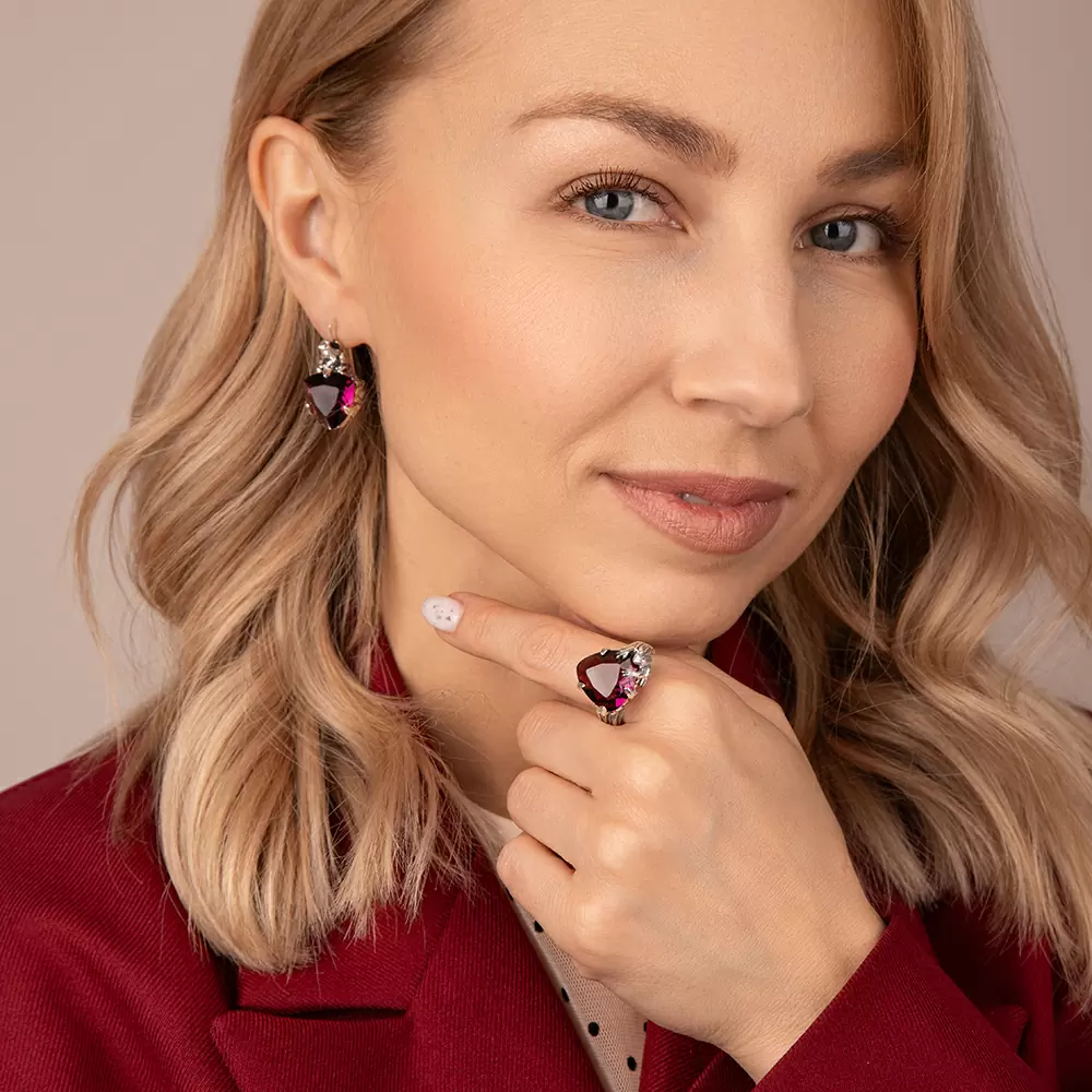 Кольцо 3002 серебро Лягушка