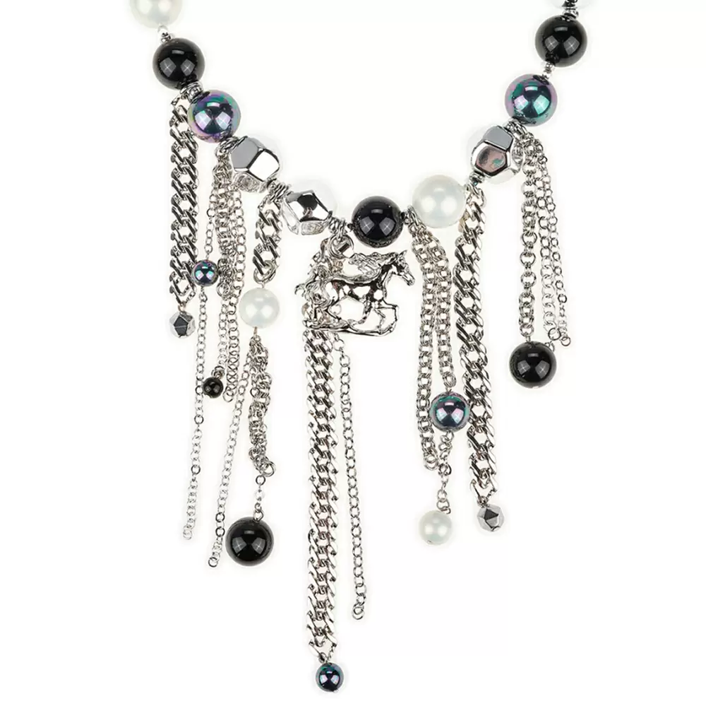 Колье дв600 черн ювелирный сплав к барьеру! _0