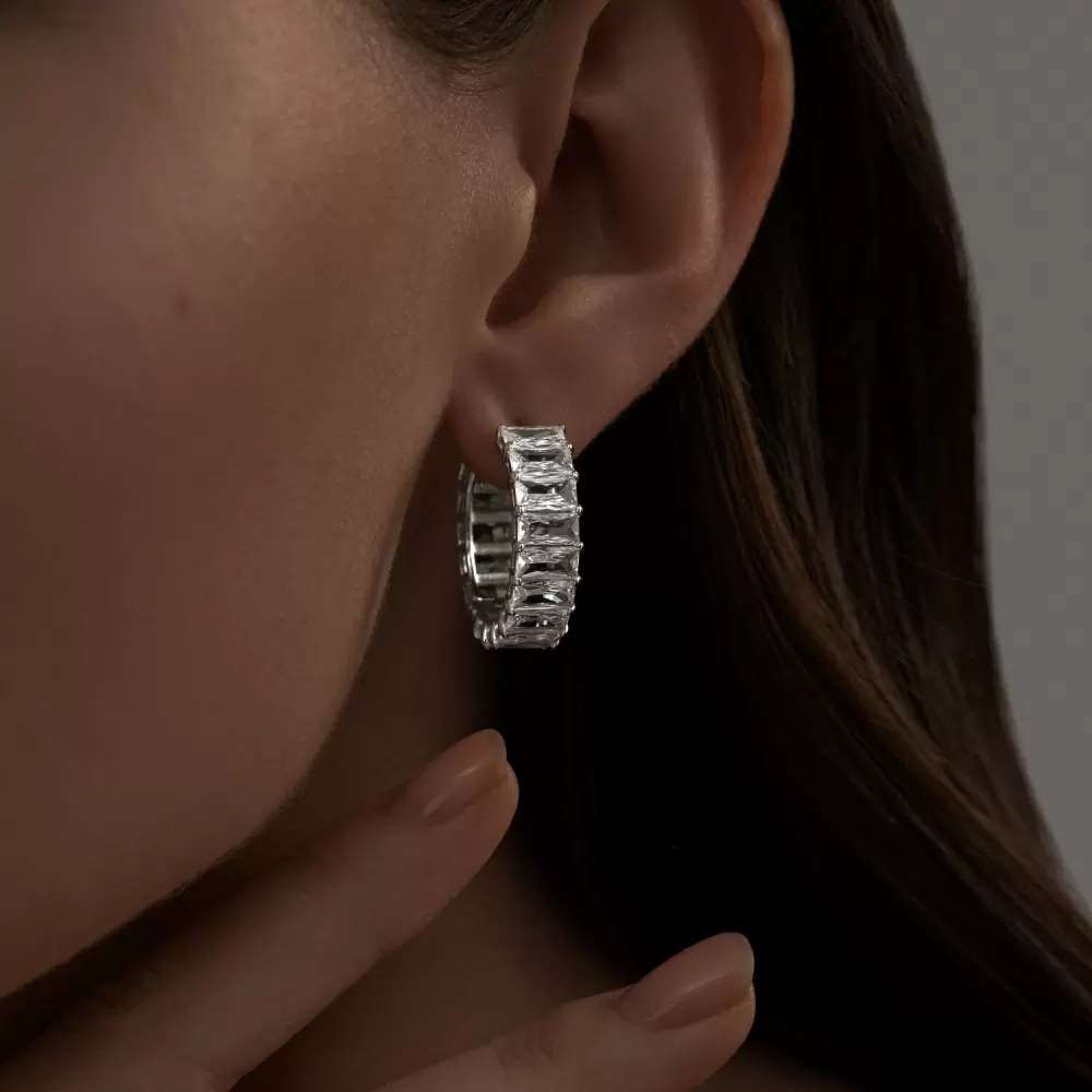 Серьги конго 94025316 серебро_1
