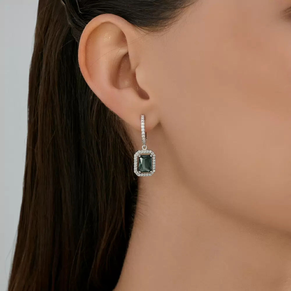 Серьги подвесные 94027018 серебро
