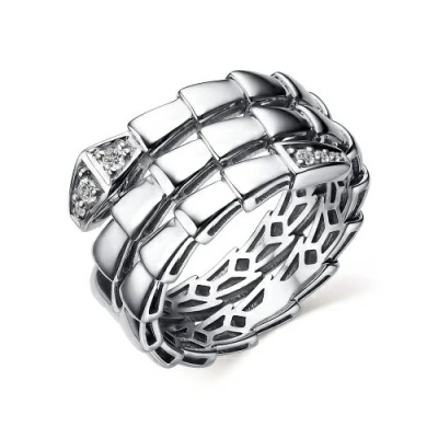 Кольцо 01-4051.00КЦ-00 серебро Булгари Змея