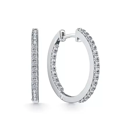 Серьги конго С20ДР1987В серебро