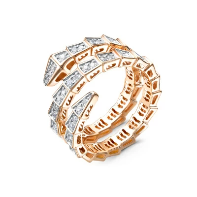 Кольцо 110286 золото Булгари Змея