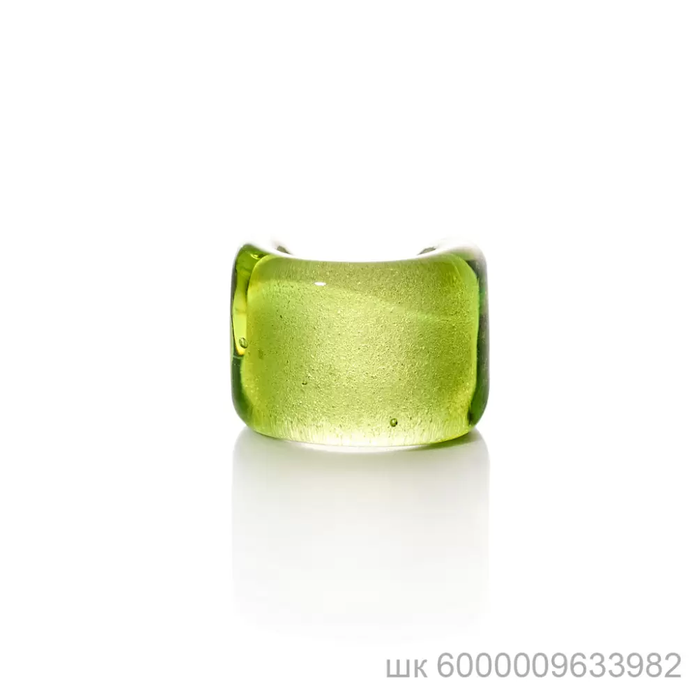Серьги кафф 00-00000043 зел ювелирный сплав
