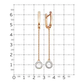 Серьги подвесные 2954-151-01-00 золото_1