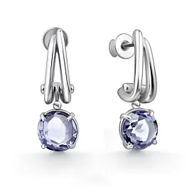 Серьги подвесные 02-4425.0ТЗК-00 серебро_0