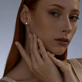 Серьги пусеты 93021187 серебро_1