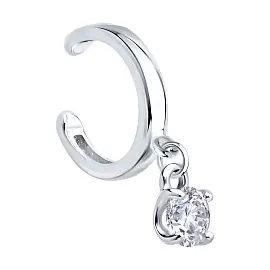 Серьги кафф 94170384 серебро_0