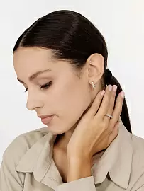 Серьги один камень 02-3955.000Б-00 серебро_2