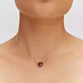 Колье 3121652-04085 серебро Сердце_2
