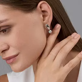 Серьги подвесные 02-4406.0АКВ-00 серебро_1