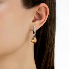 Серьги подвесные 33811758-22 серебро_1