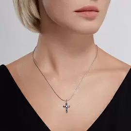 Крест декоративный 92030760 серебро_1