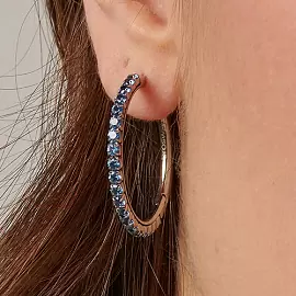 Серьги конго BEIE019 ювелирный сплав Дорожка_1