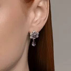 Серьги подвесные 92022972 серебро_1