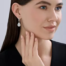 Серьги подвесные 92023211 серебро_1
