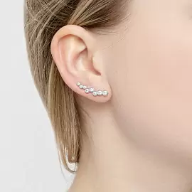 Серьги каффы 94021652 серебро_1