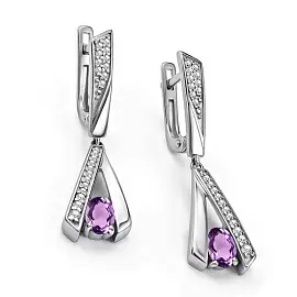 Серьги подвесные 02-4723.00АМ-00 серебро_0