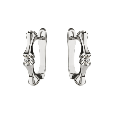 Серьги SET15289E серебро бамбук