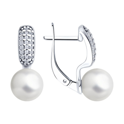 Серьги 94027001 серебро