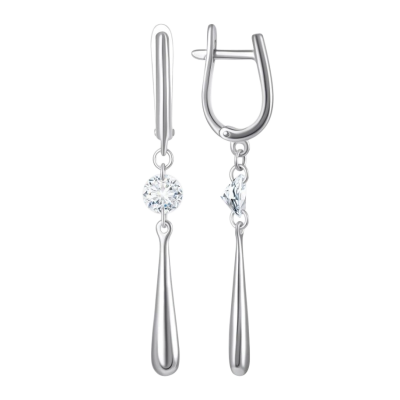 Серьги подвесные 1045232-01210 серебро