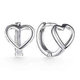 Серьги с1215р серебро Сердце