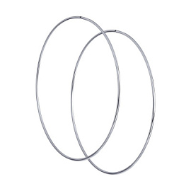 Серьги конго 94140086 серебро