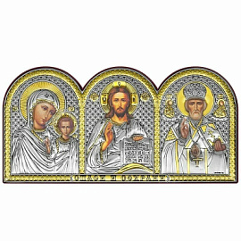 Икона автомобильная 6396.2XO ювелирный сплав Триптих