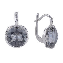 Серьги 331250 ч серебро